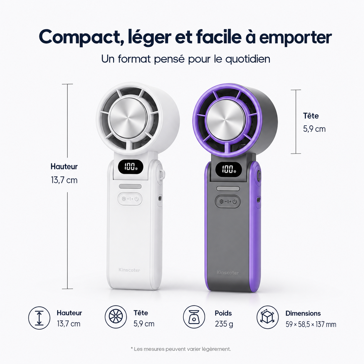 Tragbarer zusammenklappbarer Handventilator für den Außenbereich