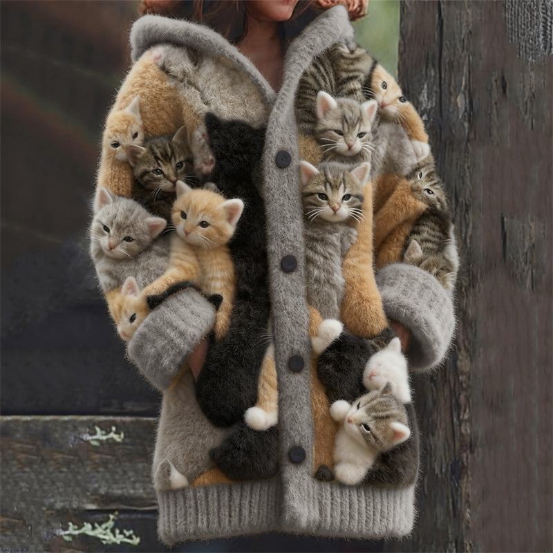 Wunderschön gefertigte Strickjacke