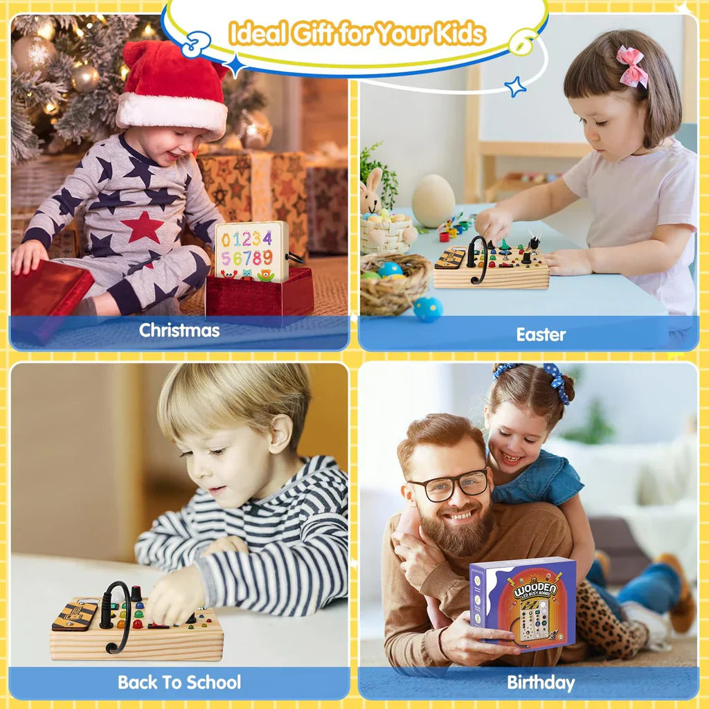 GlowBoard - Pädagogisches Pinnwand für Kleinkinder mit LED-Beleuchtung