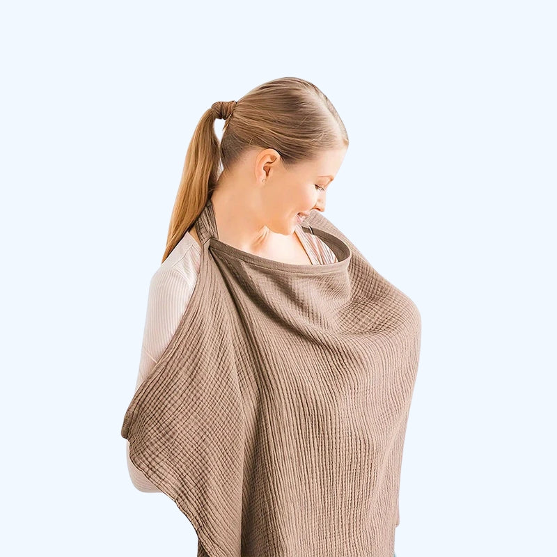 ComfortVoed Stilldecke – Weiche Baumwolldecke mit Atmungsaktivem Stoff für Mütter