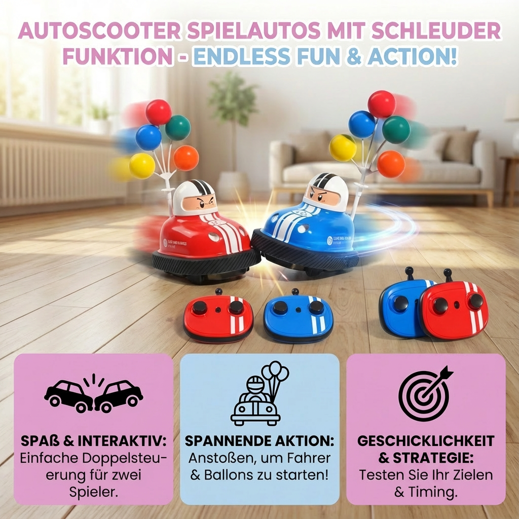 Autoscooter Spielautos mit Schleudefunktion für Kinder