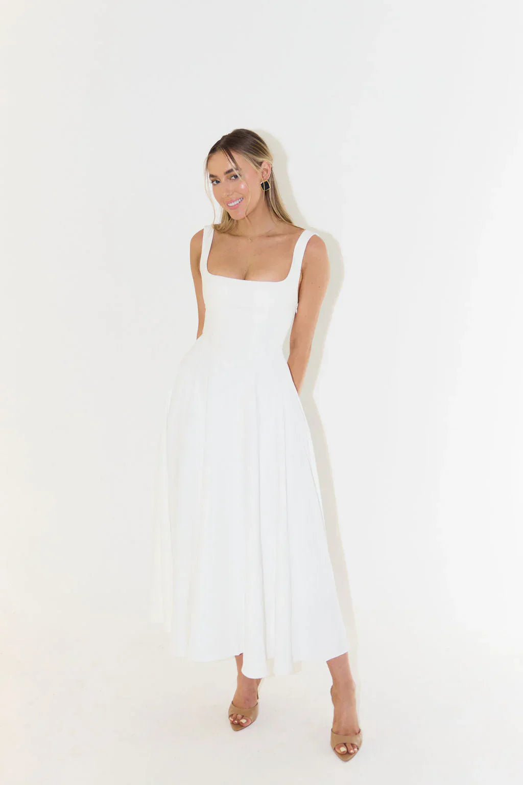 Celeste Couture Midi-Kleid | Elegantes Cocktailkleid für einen zeitlosen Stil
