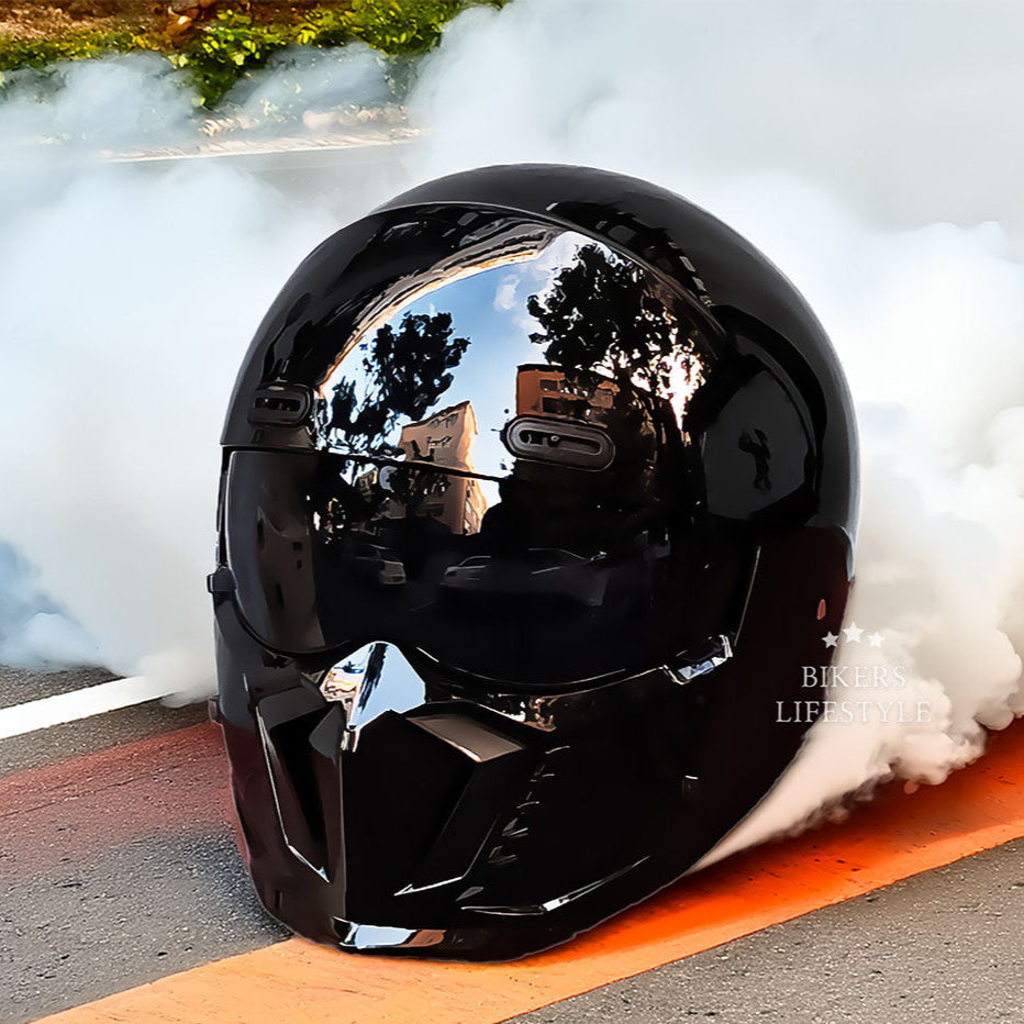 Retro Klassischer Motorradhelm DOT- und ECE-zugelassen Zeitloses Design