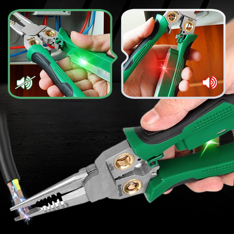 Éclat | 8-in-1 Abisolier- und Testzange – elektrische Prüfung – multifunktional – ergonomisch
