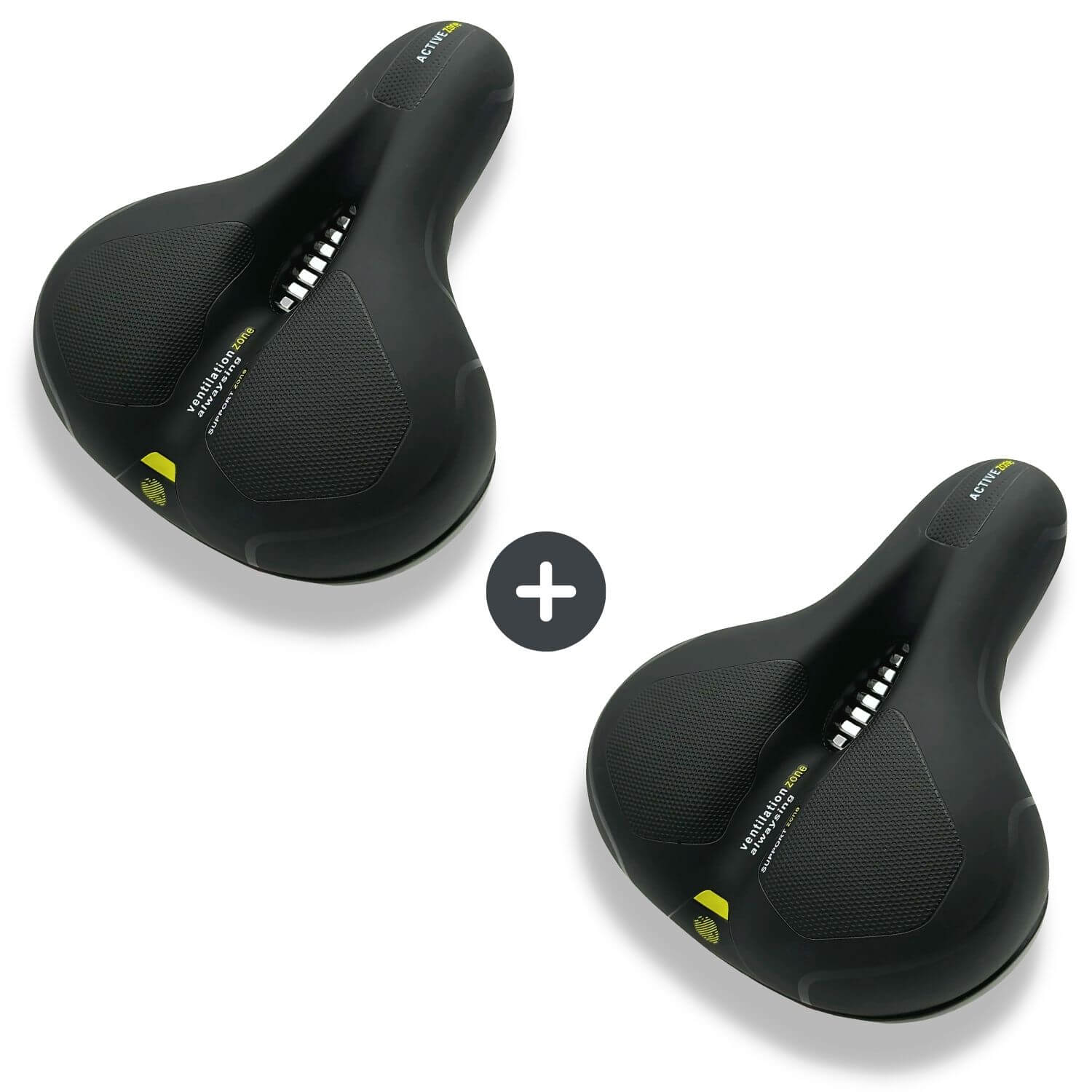 Sandsberg | CloudComfort Pro Fahrradsattel | Druckentlastender Memory-Schaum | Schwarz