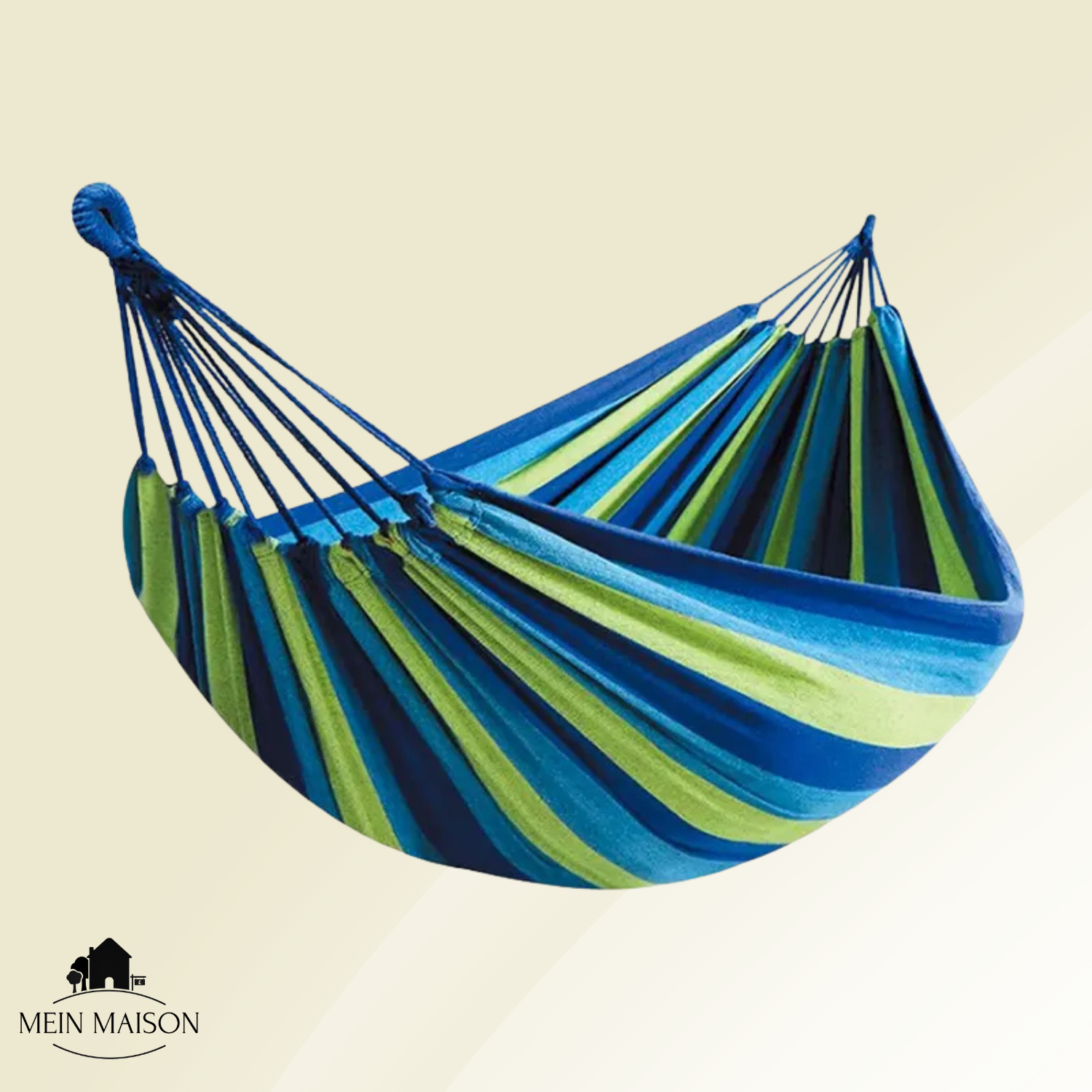 RelaxoLounge Hängematte aus nachhaltigem Canvas mit rutschfestem Design, Tragfähigkeit 200 kg