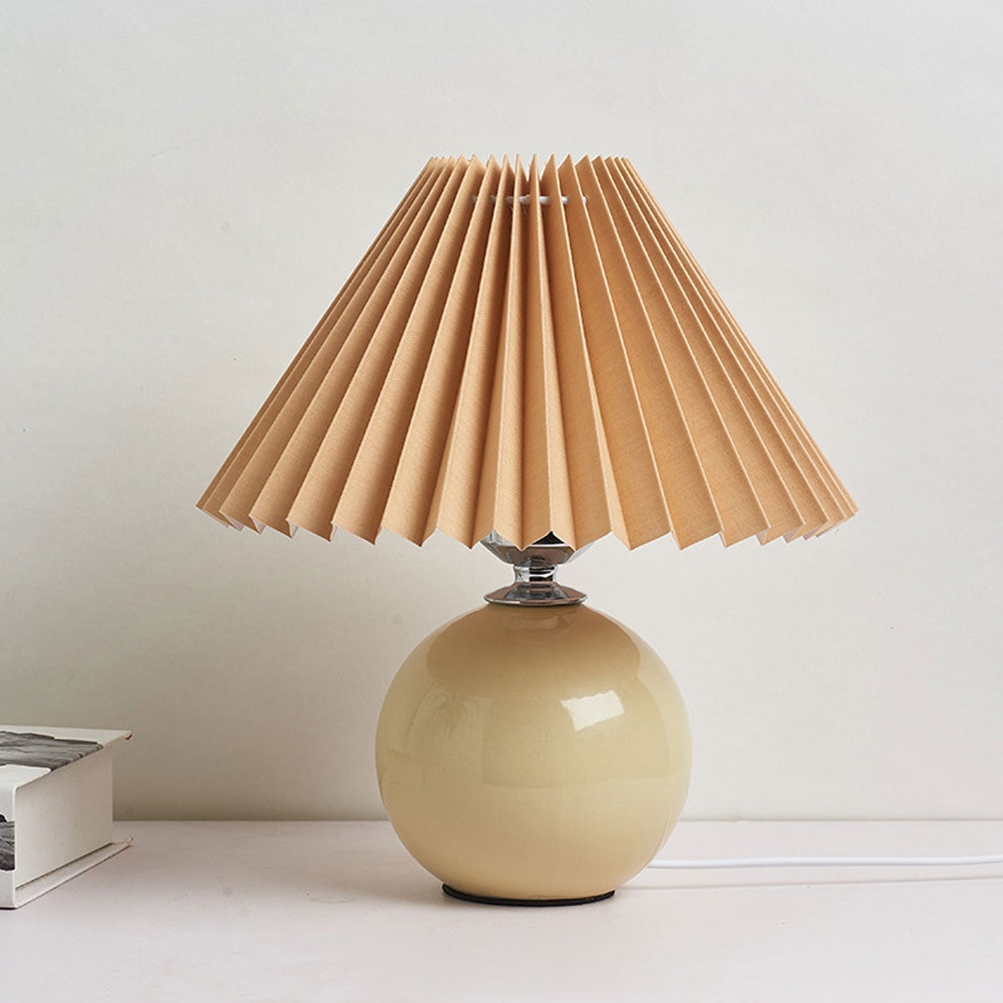Nordic Ceramic Pleated Table Light | 1-Lampe