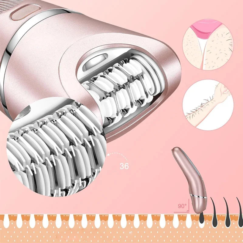 SkinGlide 3-in-1 Elektrisches Rasiergerät – Wasserdicht und Wiederaufladbar