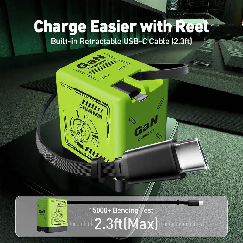 GaNPro 45W Rückziehbarer Schnellladewürfel