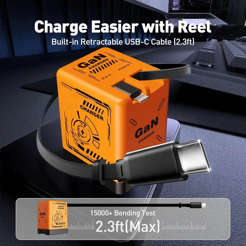 GaNPro 45W Rückziehbarer Schnellladewürfel