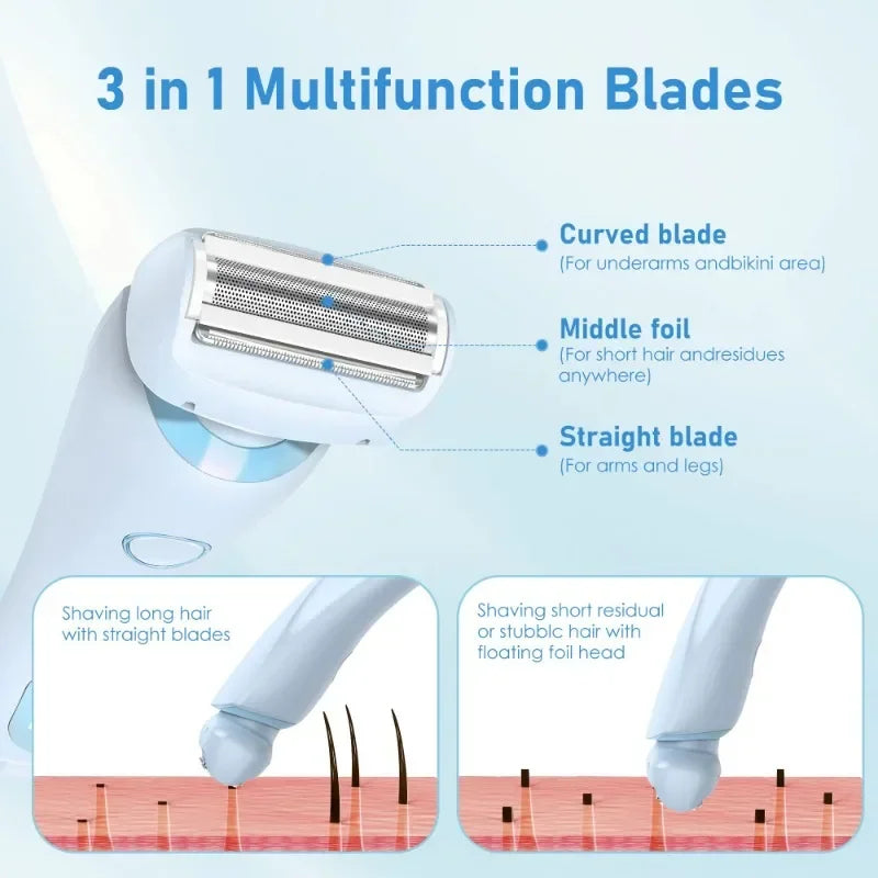 SilkSmooth Elektrisches Rasiergerät | Müheloses Haarentfernen mit einem seidig-weichen Touch