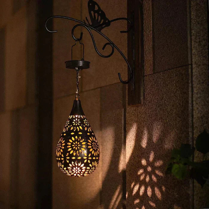 Solarbetriebene und wetterfeste Gartenlampe
