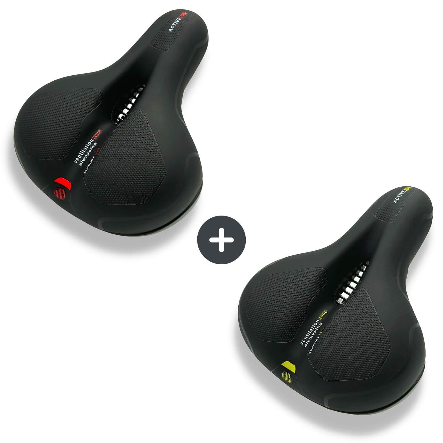 Sandsberg | CloudComfort Pro Fahrradsattel | Druckentlastender Memory-Schaum | Schwarz