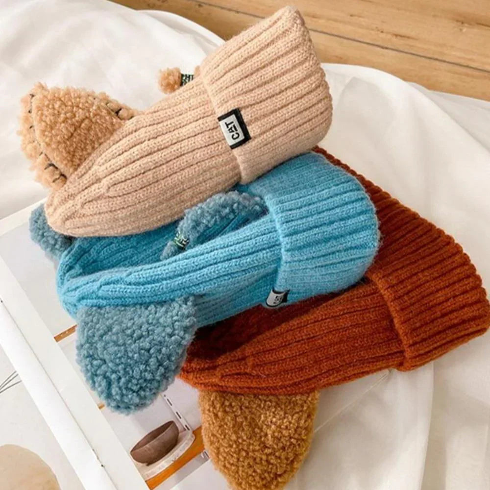 Katzenohr Wintermütze CosyCharm – Weiche Strickmütze für Damen mit verspieltem Design