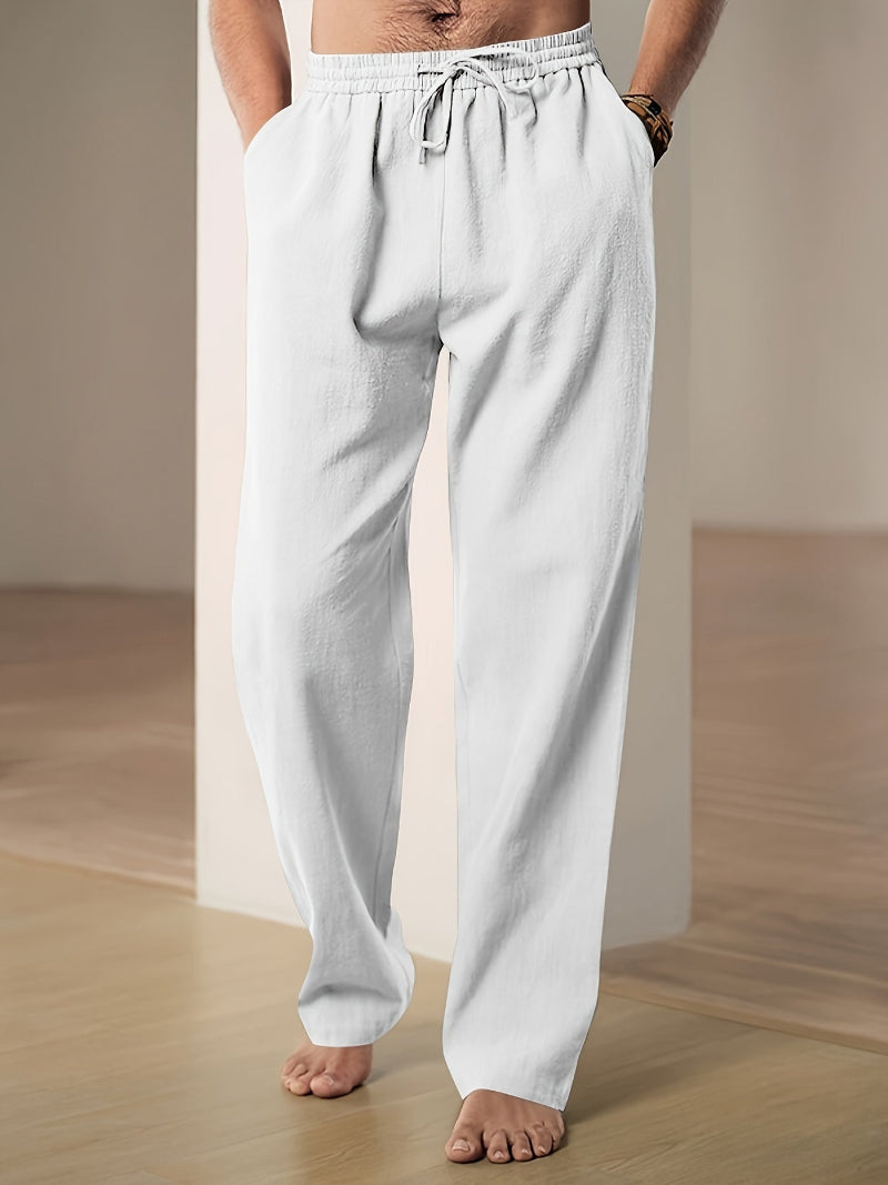 Herren Freizeit-Hose mit Elastischem Bund und Kordelzug | Ideal für Reisen und Alltagsaktivitäten