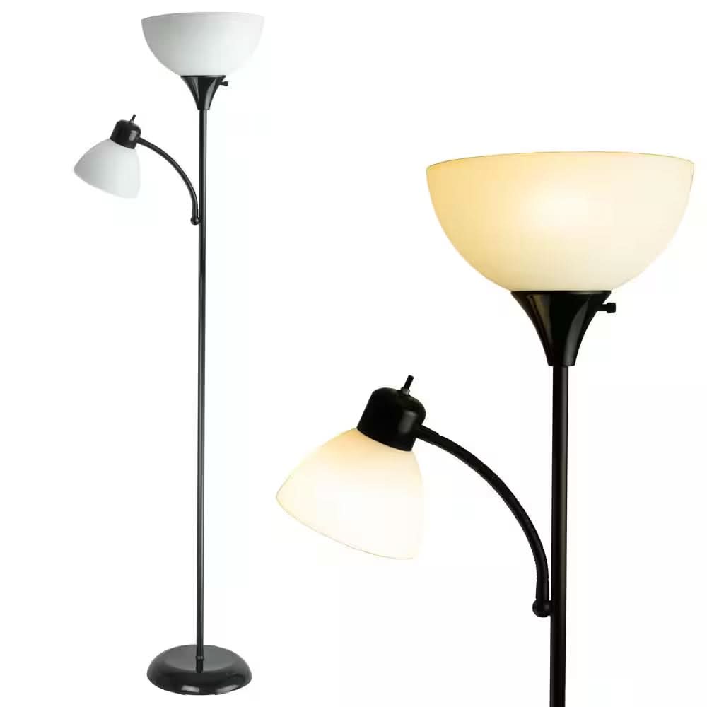 LED Stehlampe mit Zwei Lichtquellen – Stehlampe mit Leselampe