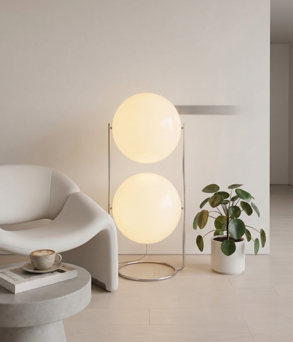 Halo Orb Stehlampe – Moderne Designlampe mit Stimmungsvollem Licht