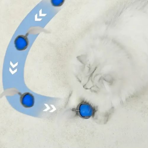 PurrPlay Interaktive Rollende Kugel | Schlauer Spaß für Ihre pelzigen Freunde