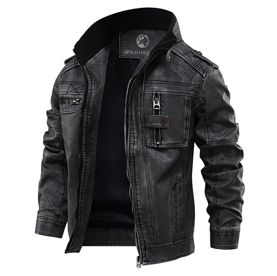 Bram Luxe Leder Herrenjacke – Zeitlos bequeme Lederjacke