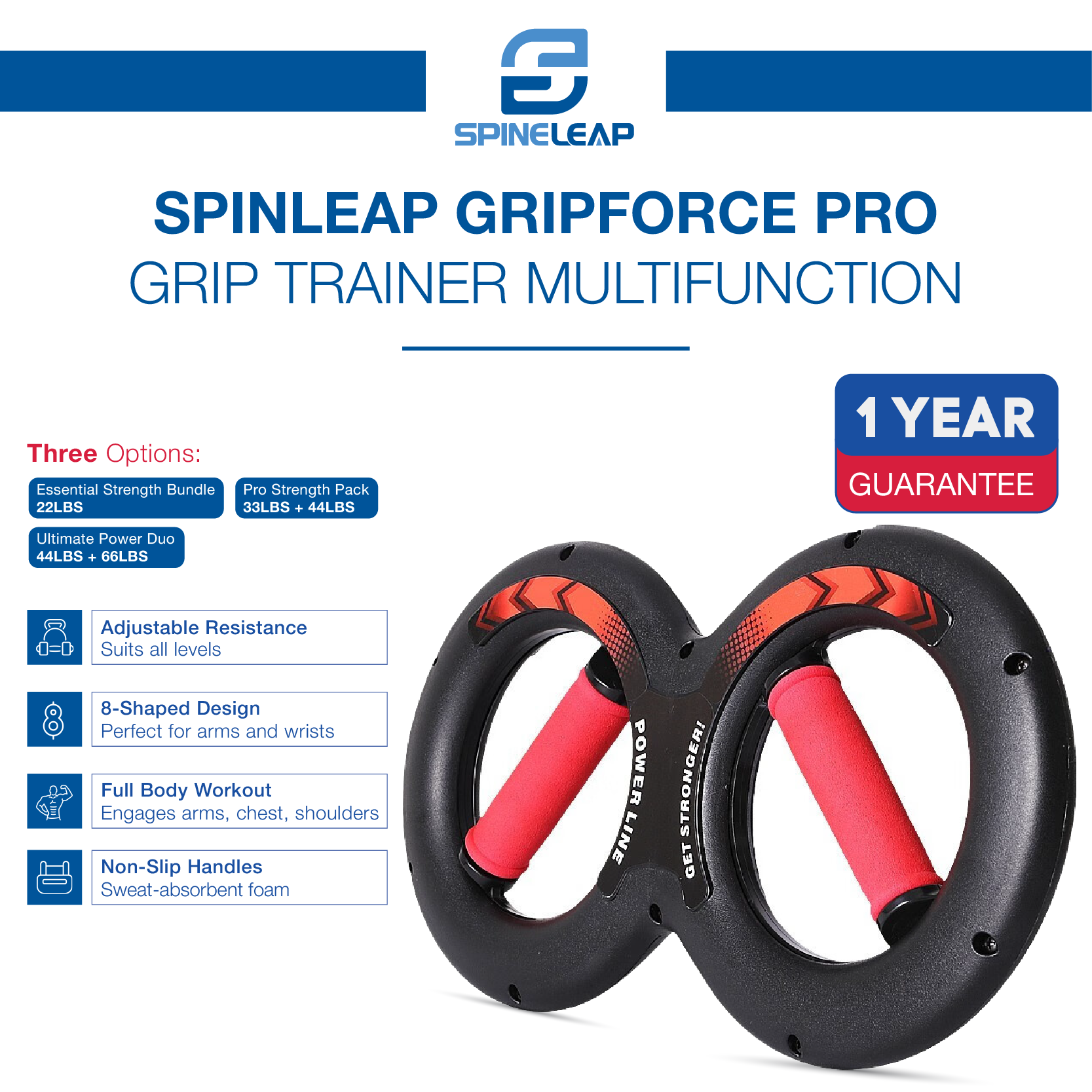 PowerGrip Handgelenktrainer | Kraft aufbauen, Leistung verbessern