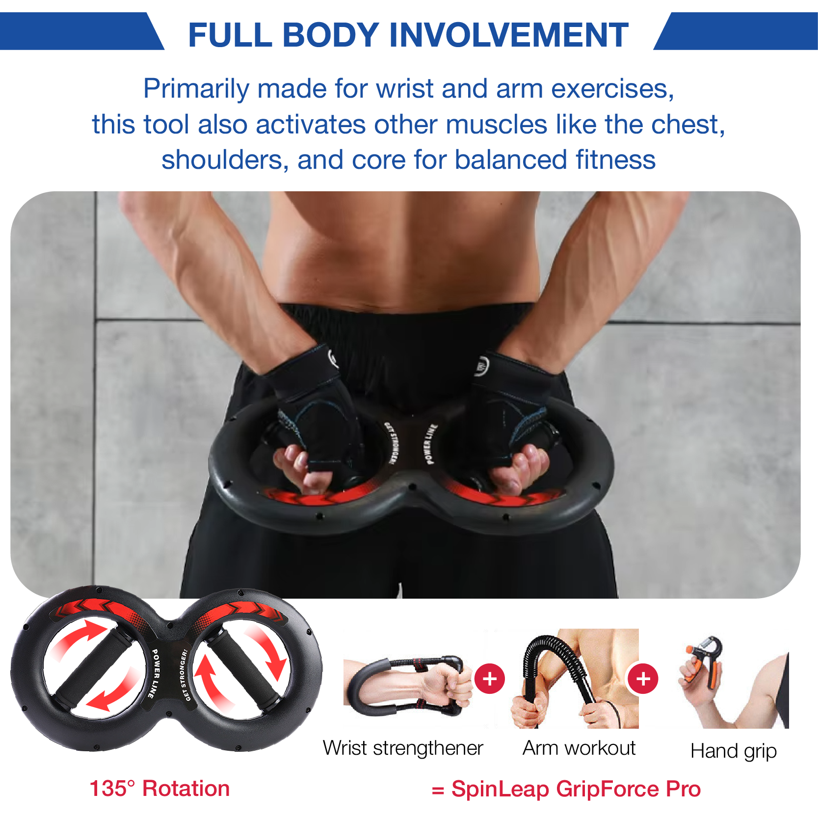 PowerGrip Handgelenktrainer | Kraft aufbauen, Leistung verbessern