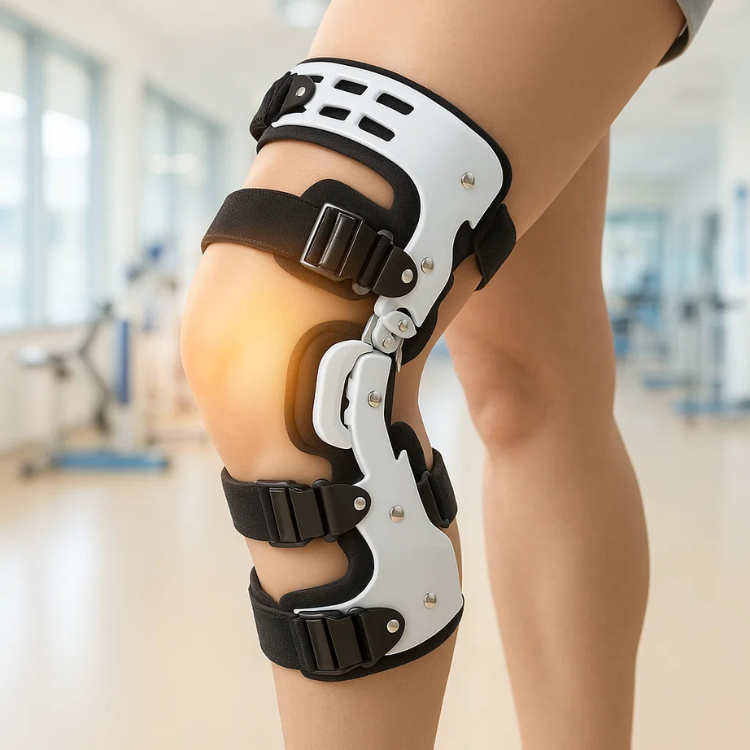 KneeCare Pro Entlastungs-Knieorthese für mediale und laterale Unterstützung