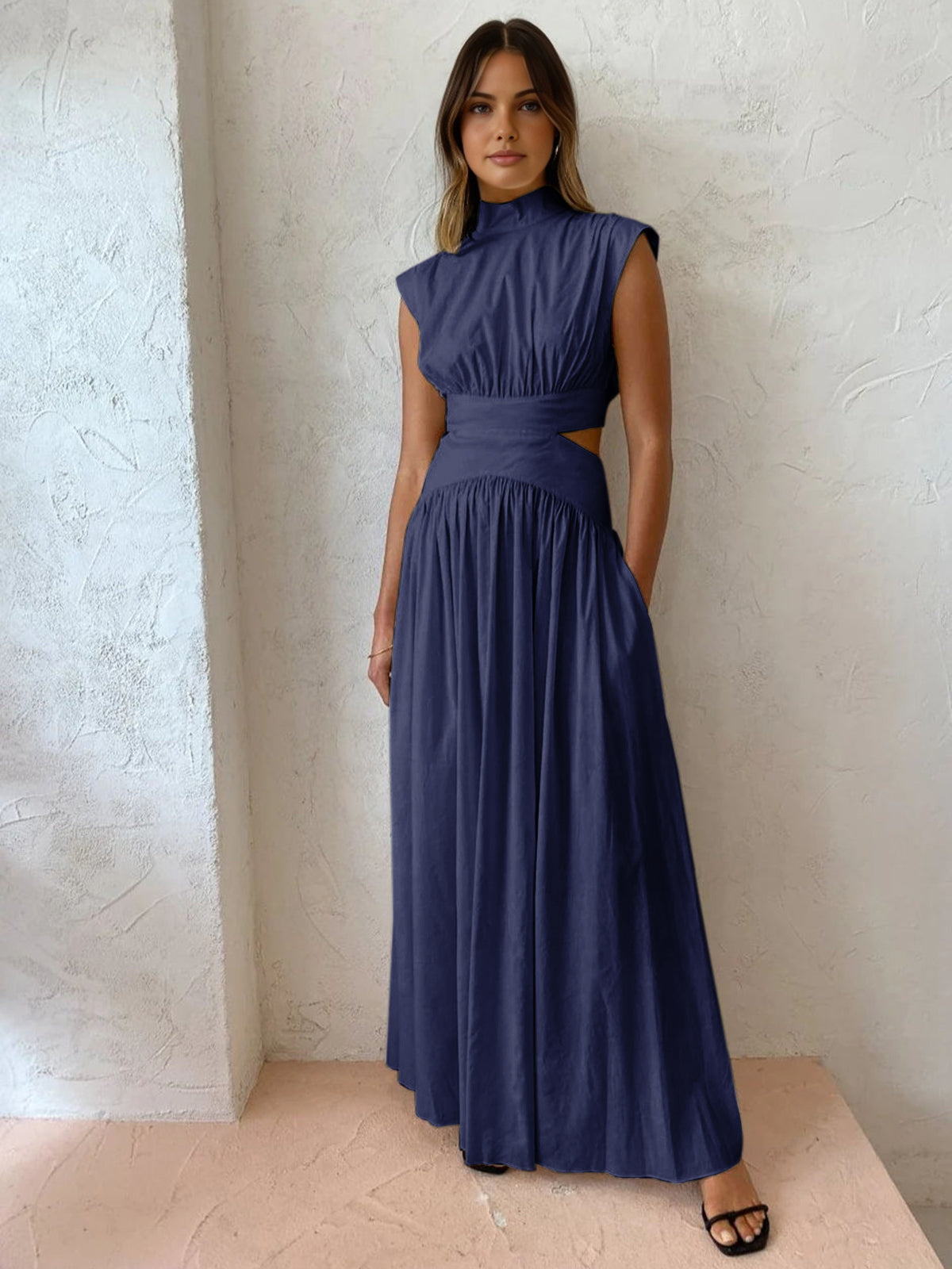 ChicAura Maxikleid | Elegantes, ärmelloses Kleid für festliche Anlässe