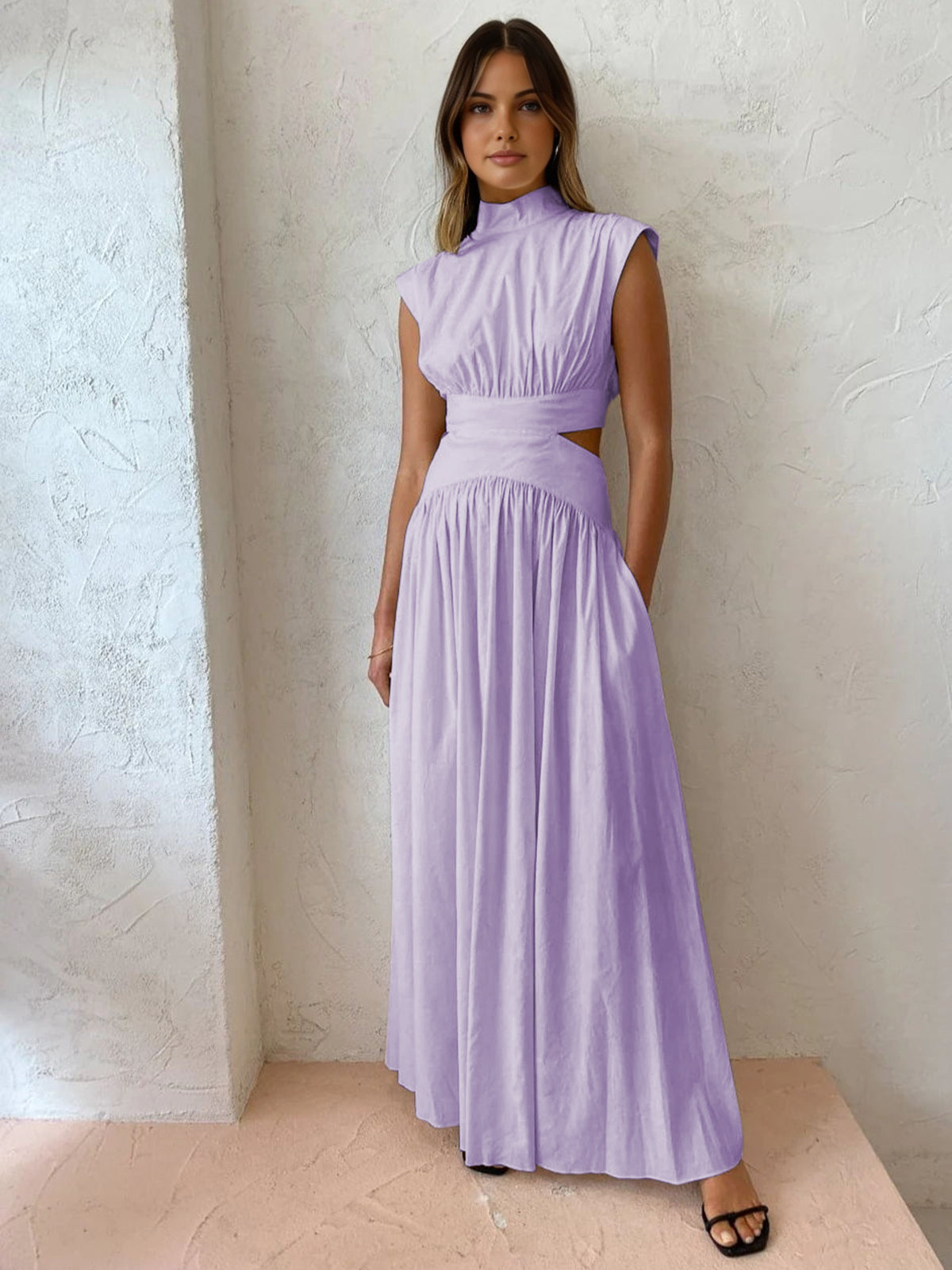 ChicAura Maxikleid | Elegantes, ärmelloses Kleid für festliche Anlässe