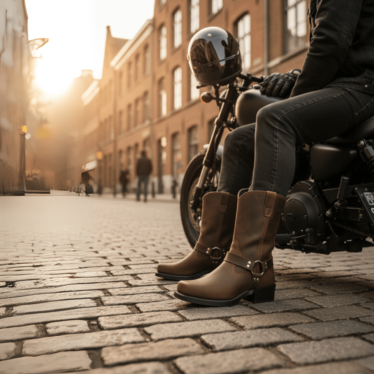 FORGEDSTEEL – Robuste Herrenstiefel mit Geschirr und wasserdichtem Leder