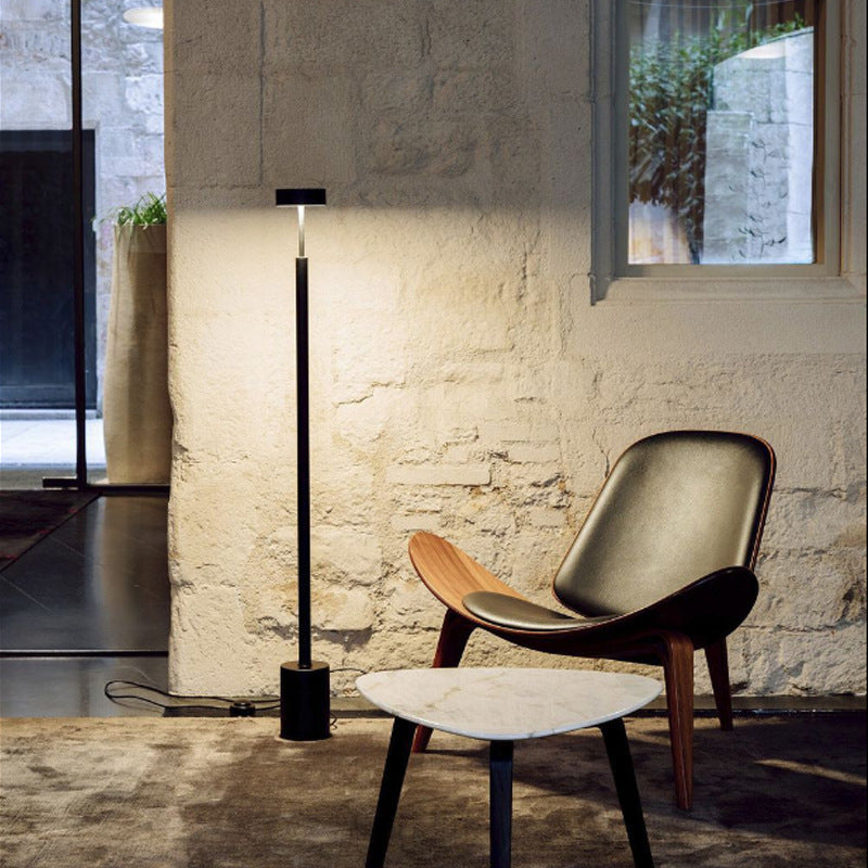 Zeitgenössische Skandinavische Runde Eisen LED Stehlampe Für Schlafzimmer
