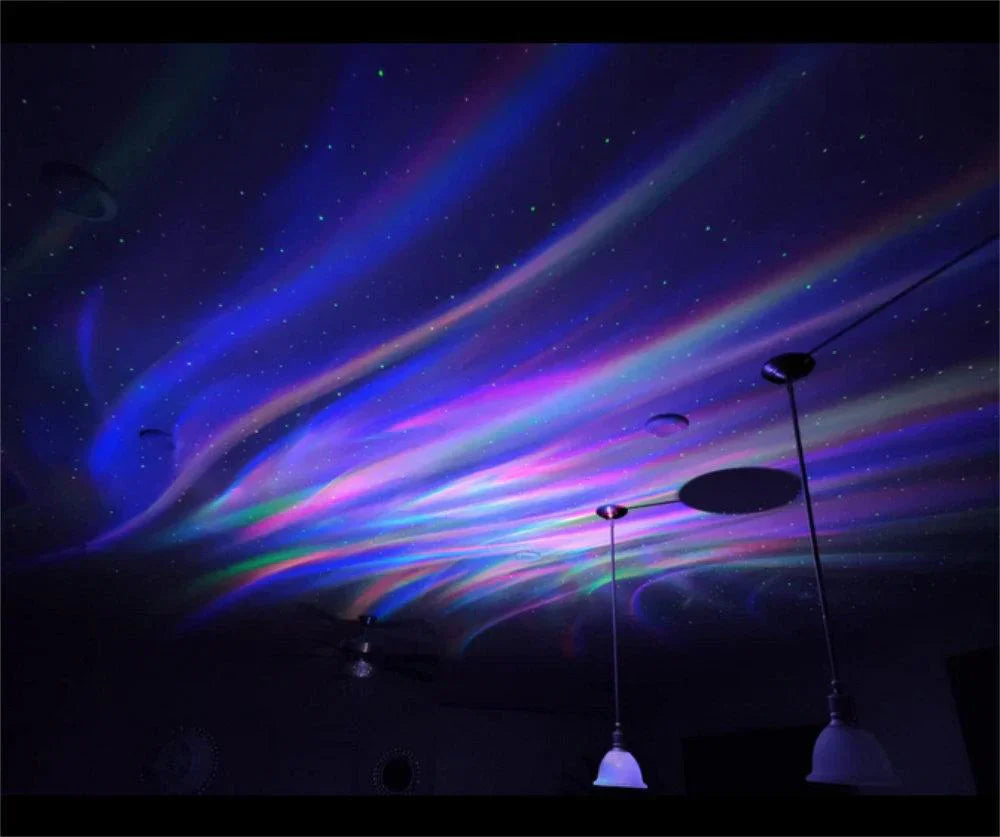 Magische Tischlampe Auroralight-Nordlicht-Projektor mit Musiksteuerung