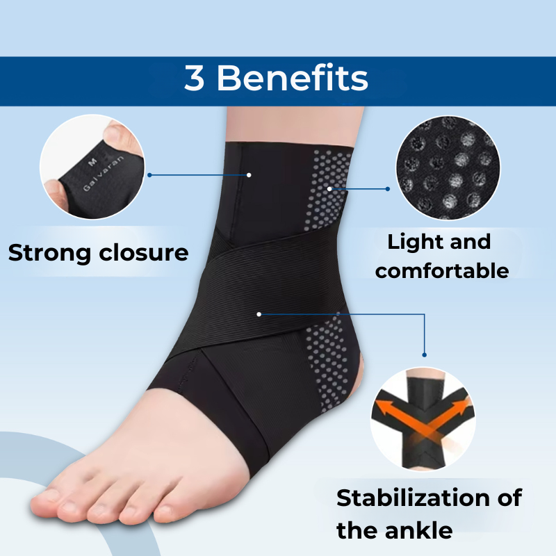 FlexiGuard Knöchelstütze – Leicht, Atmungsaktiv & Geeignet für Sportschuhe