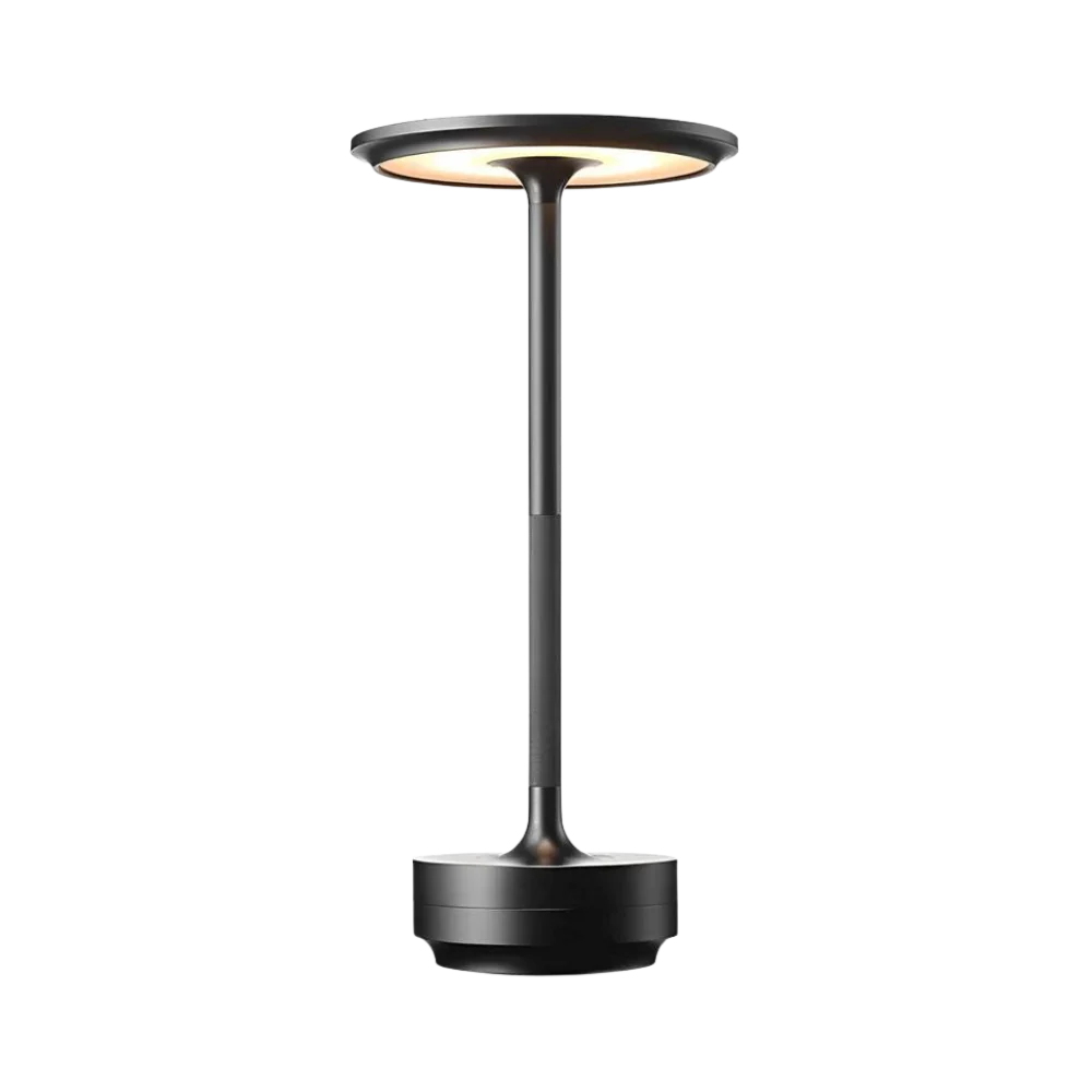 Moderne Messing-Kegel-LED-Akku-Tischlampe 1-Licht