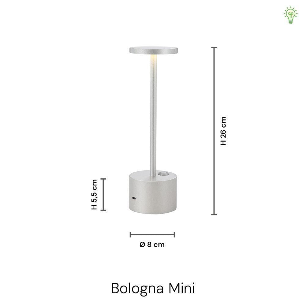 Bologna Mini LED Drahtlose Tischlampe Messing