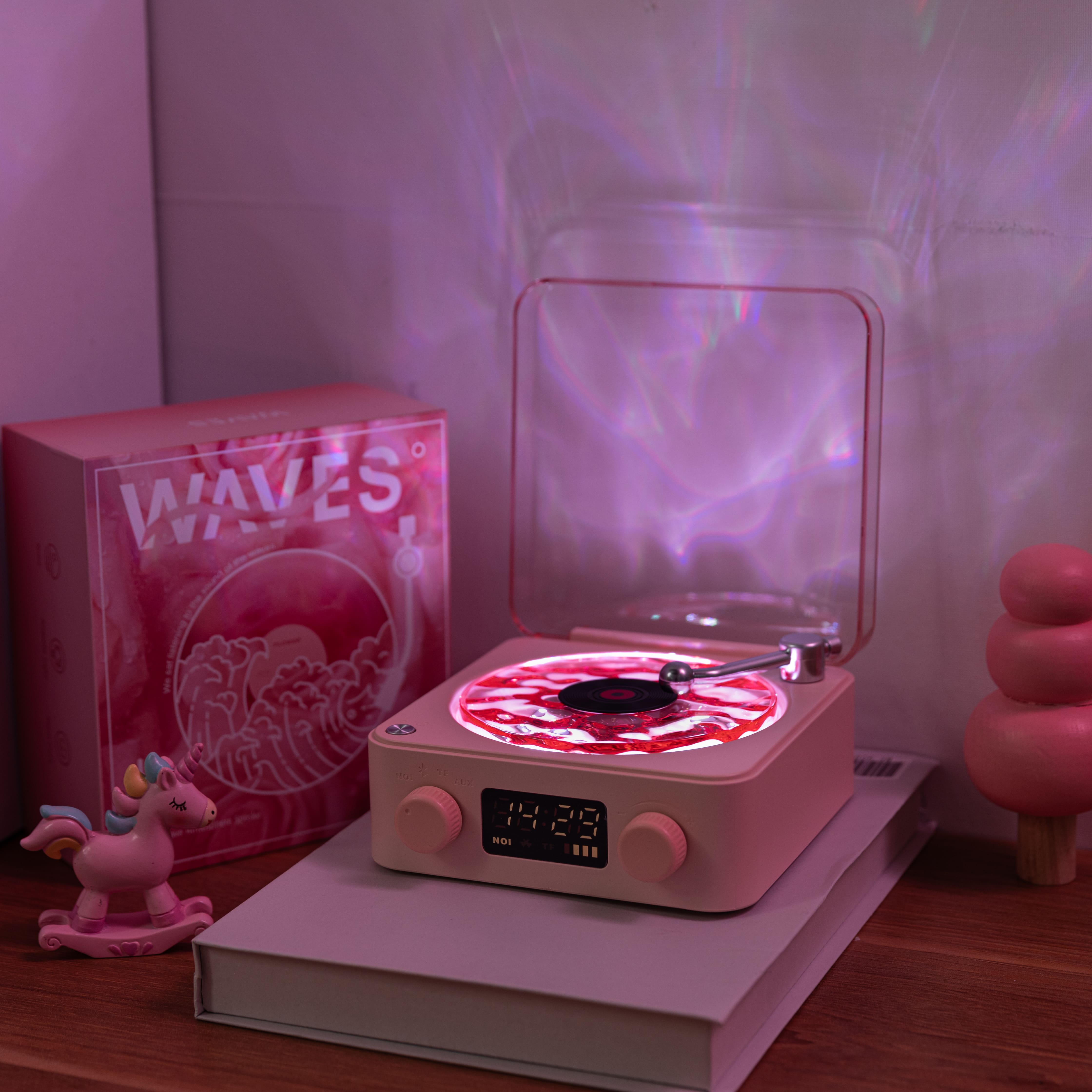 DreamTunes | Retro Mini Schlafhilfe mit RGB-Beleuchtung