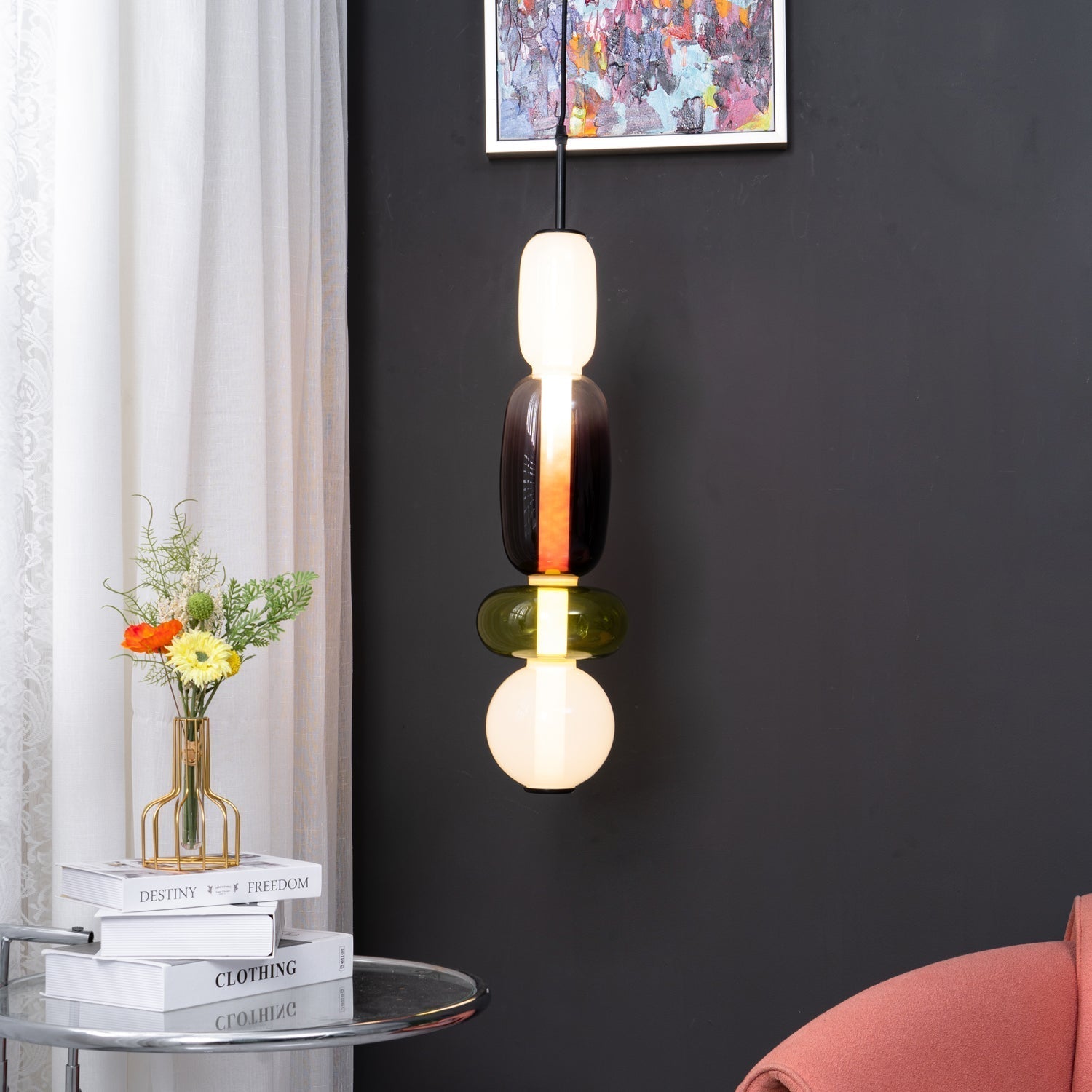 Zuckerfreies Glas Pendelleuchte