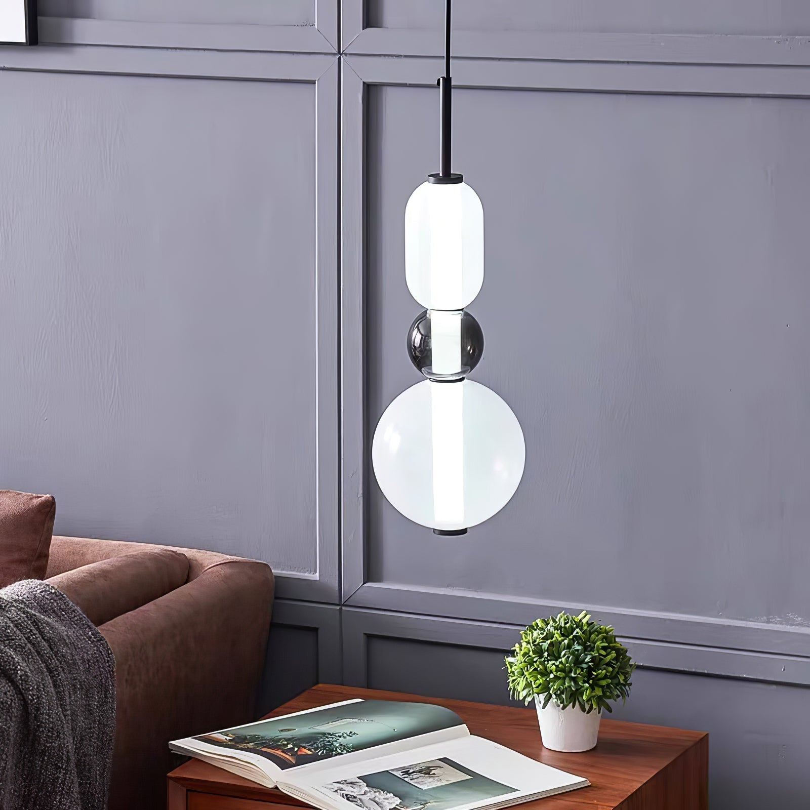 Zuckerfreies Glas Pendelleuchte