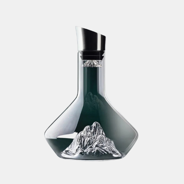 Bleifreie Kristallkaraffe mit Iceberg-Basis – 1500 ml Dekantierkaraffe für Rotwein
