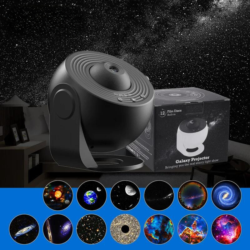 CelestialGlow 12-in-1 HD-Sternenprojektorlampe Mit Rotation