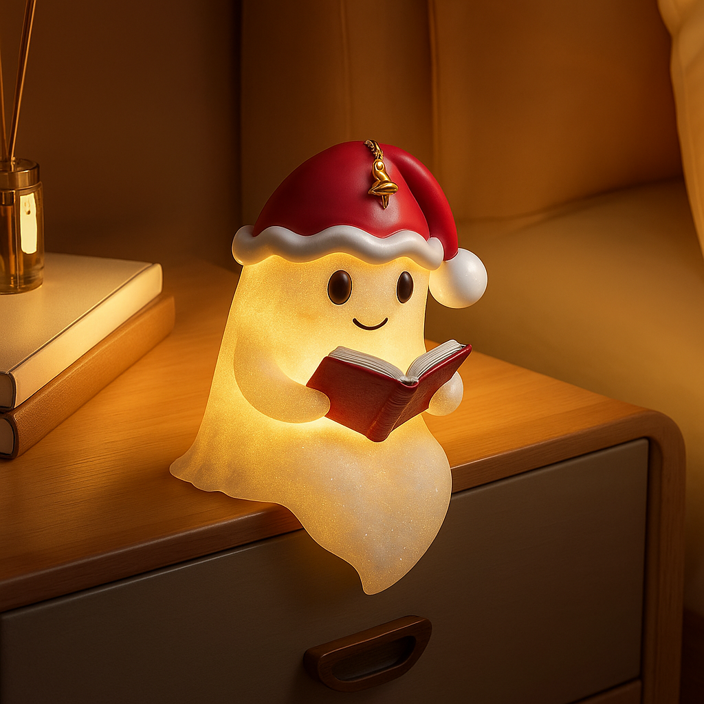 GhostGlow | Weihnachtsgeist Warmlicht Dekoration für Festliche Dekoration