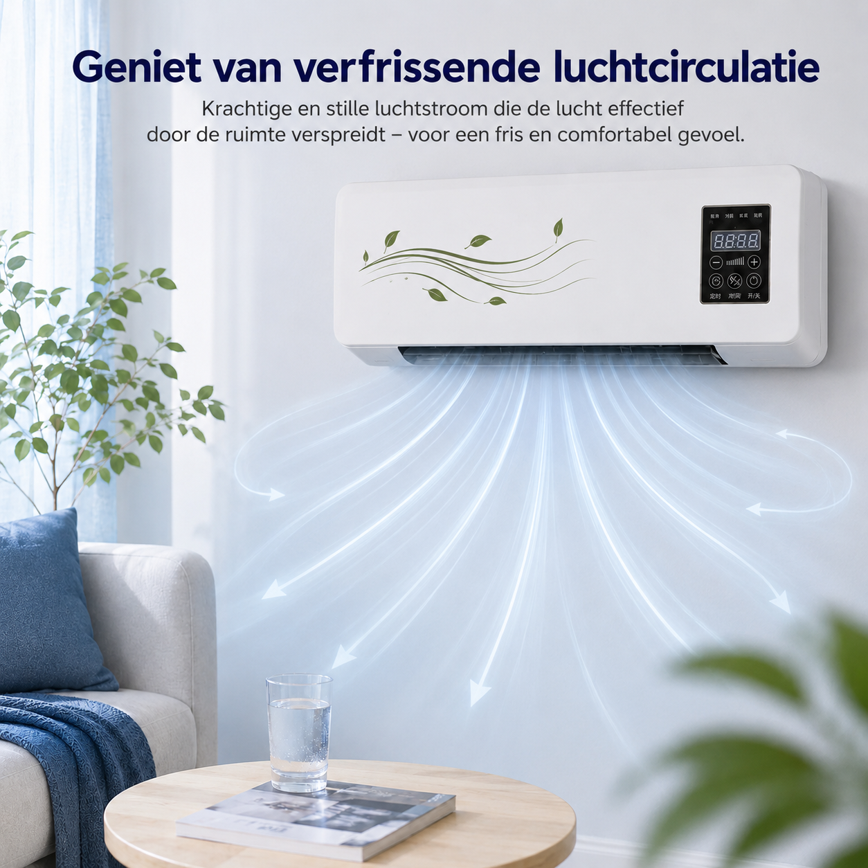 CoolBreeze Mini Luftzirkulator | Effiziente Luftzirkulation für ultimativen Komfort
