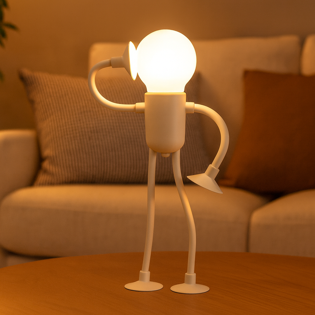 LumiFlex | LED Tischlampe Flexibel Kreative Dekoration für Wohnzimmer und Kinderzimmer Energiesparend Modern 4 Farben