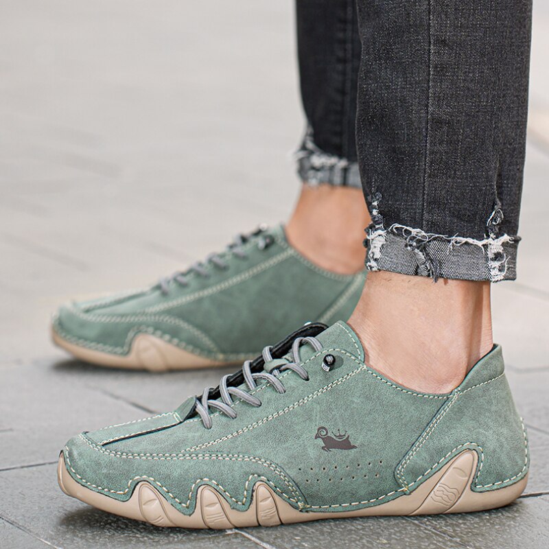 Barfuß-Leder Schuhe für Männer und Frauen – Minimalistische Wanderschuhe mit breiten Zehen