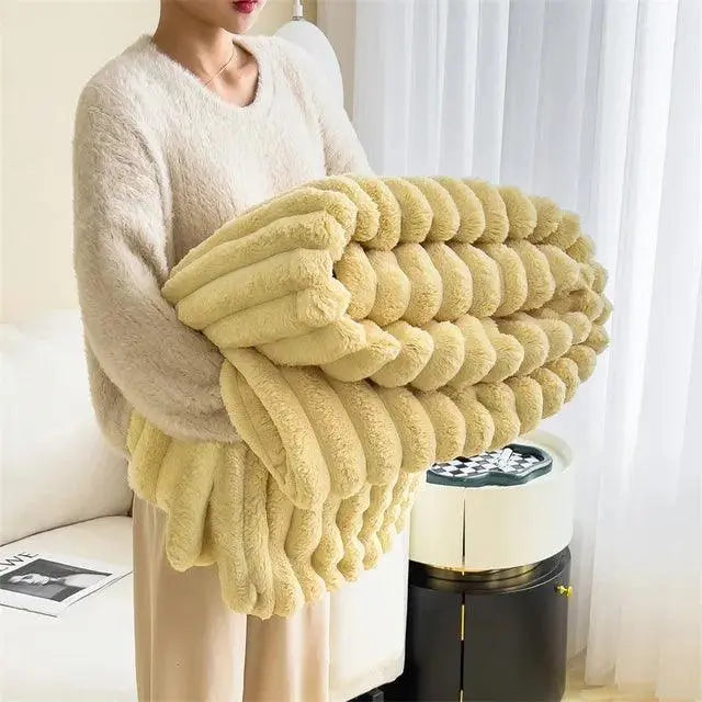 CozyFleece Plüschdecke Weiche Warme Plaid