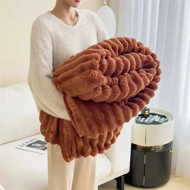 CozyFleece Plüschdecke Weiche Warme Plaid