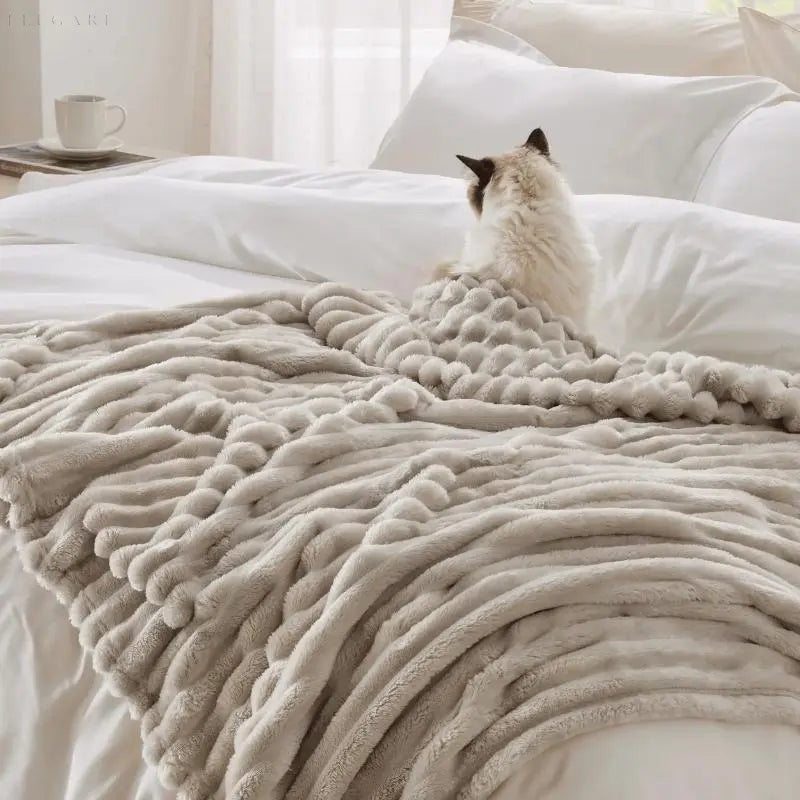 CozyFleece Plüschdecke Weiche Warme Plaid