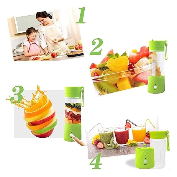 BlendLux Elite Juicer Blender | 6-Klingen USB wiederaufladbarer tragbarer Mixer für mühelose Smoothies unterwegs