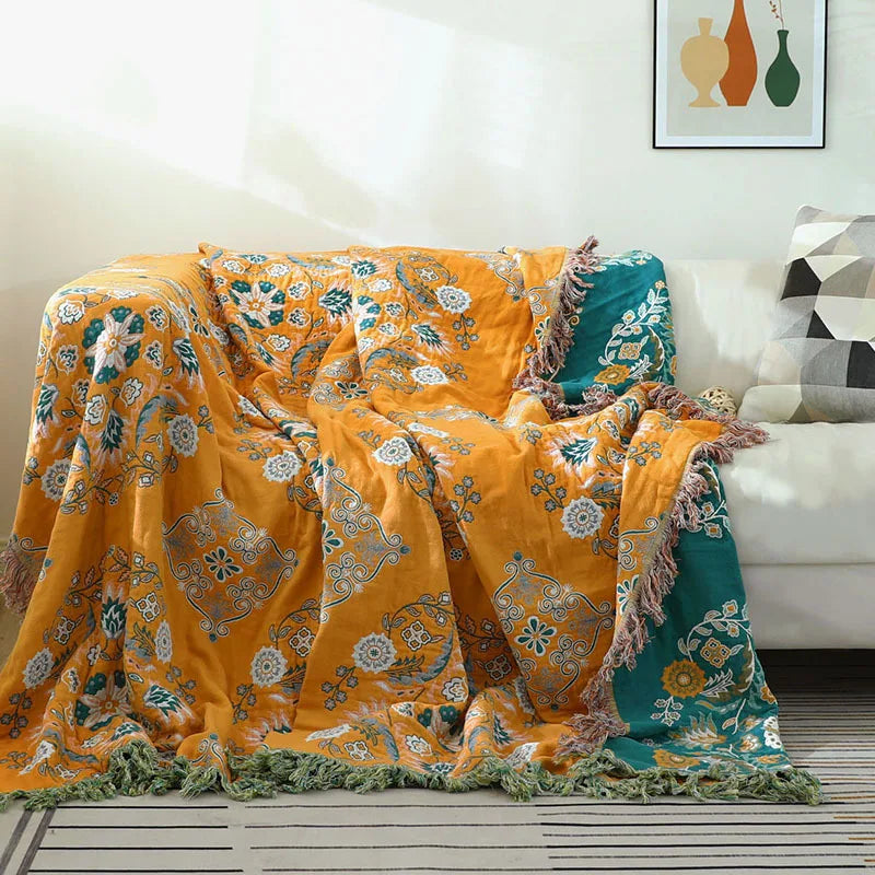 Cozy Luxe | Baumwollteppich mit Boho-Jacquard und vielseitigem Komfort