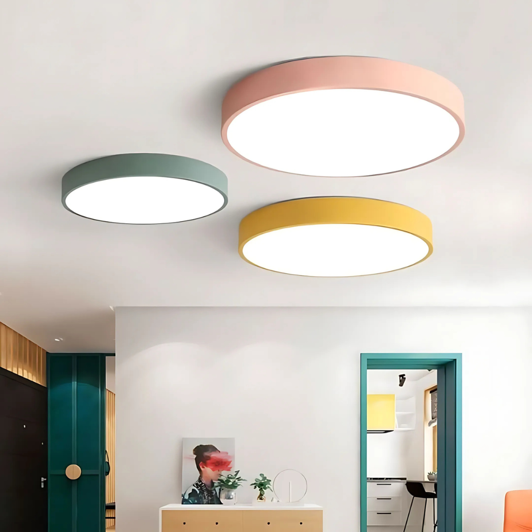 Delos - Skandinavische Holz-LED-Deckenlampe