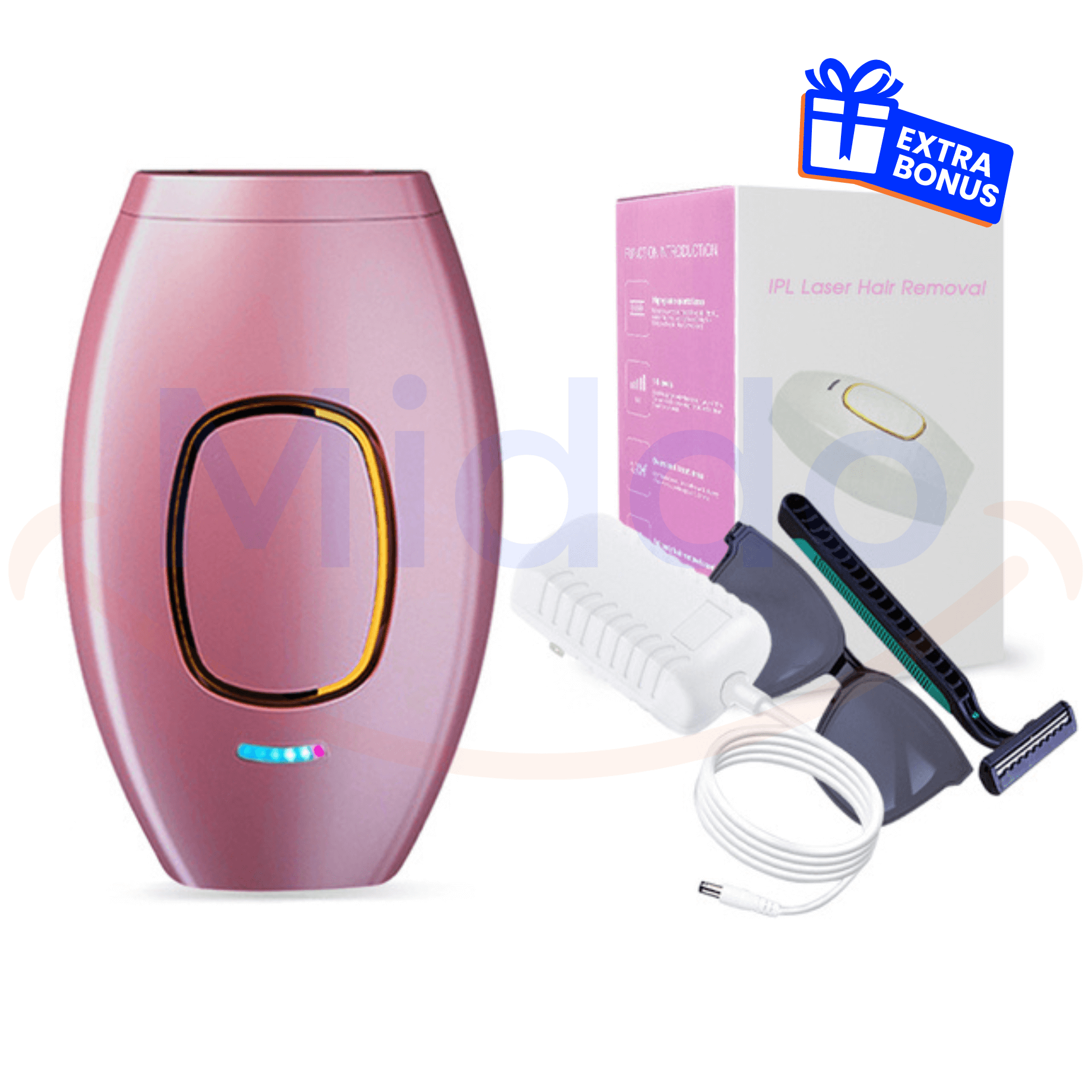 DylaGlow IPL Haarentferner | Schmerzfreie, dauerhafte Haarentfernung für glatte Haut